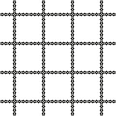 Black and White Seamless Ethnic Pattern