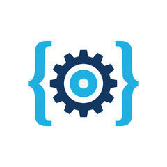 Gear Code Logo Icon Design