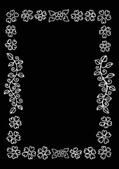 Beautiful flower frame.