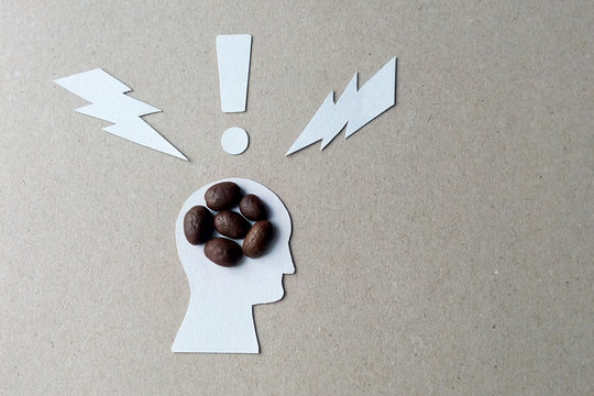 The effects of caffeine on the brain image from coffee beans