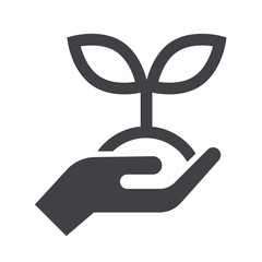 vector black Growth icon on white background