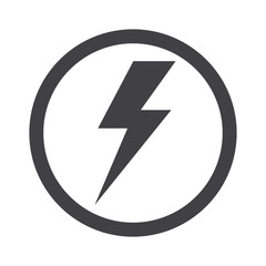 Thunder icon. Lightning vector.