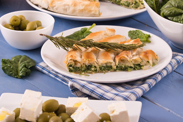 Greek spinach pie. 