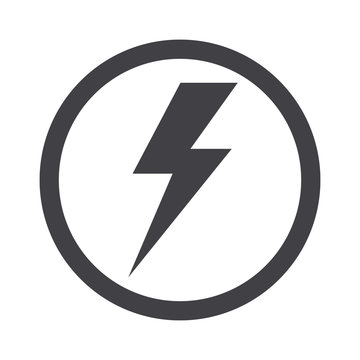 Thunder icon. Lightning vector.