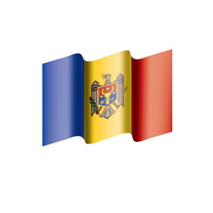 Moldova flag, vector illustration