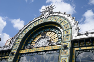Détail de la gare de Bilbao-Abando-Indalecio-Prieto
