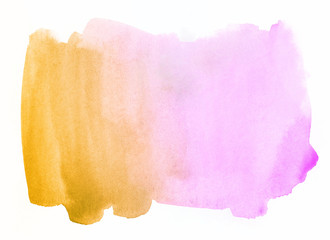 pink yellow orange watercolor stain