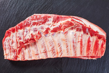 rack of uncooked pork spare ribs © myviewpoint