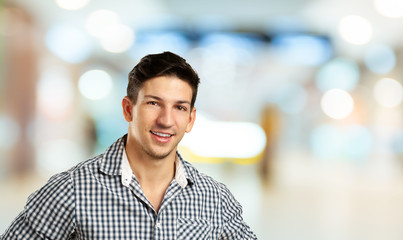 Handsome smiling young man