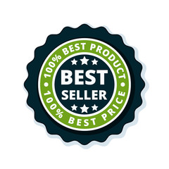 Best Seller label illustration