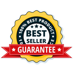 Best Seller label illustration