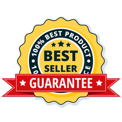 Best Seller label illustration