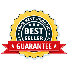Best Seller label illustration