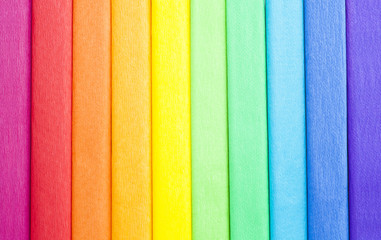 crepe rainbow color paper