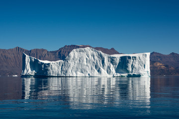 Fototapeta na wymiar Beautiful iceberg. It is power of ice and snow.