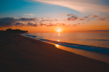 Beautiful sunrise at the beach