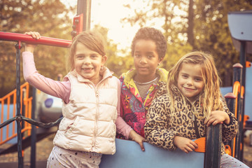 We love fun on playground.