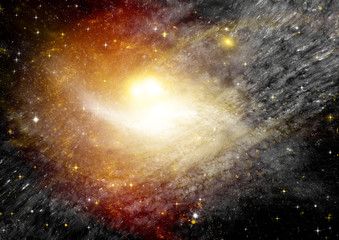 galaxy in a free space