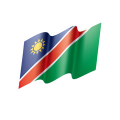Namibia flag, vector illustration