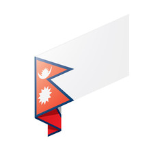 Nepal flag, vector illustration