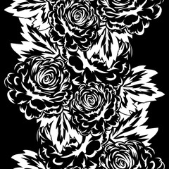 seamless monochrome pattern