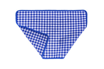 Checkered kitchen cloth.