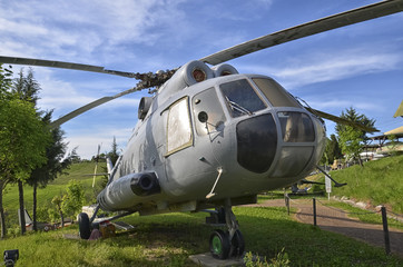 Fototapeta na wymiar Retired Mil Mi-8 helicopter