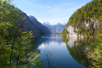 Obersee Berchtesgaden, beautiful mountain lake