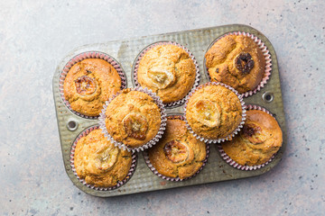 Healthy out banana muffins