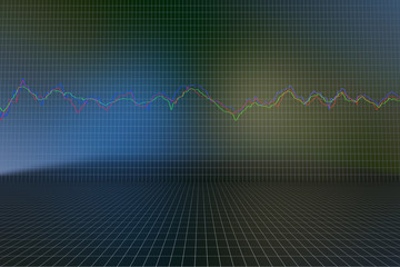 Financial stock market statistics chart, stock market data