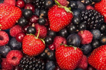 Obraz na płótnie Canvas Mixed colorful Berries