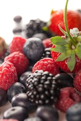 Mixed colorful berries