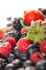Mixed colorful berries