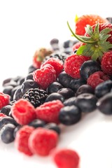 Mixed colorful berries