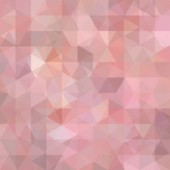 Background made of pink triangles. Square composition with geometric shapes. Eps 10
