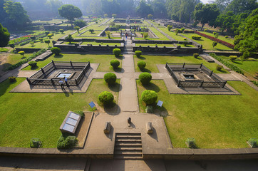 Ruins, Shaniwar Wada. Historical fortification built in 1732 and  seat of the Peshwas until 1818