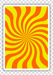 Playing Cards Back isolated on transparent background. Vector illustration.