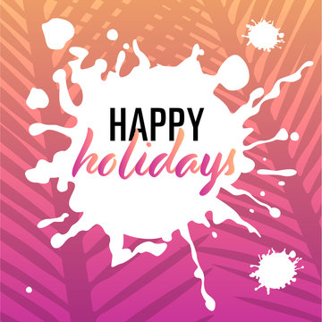 happy holidays – template
