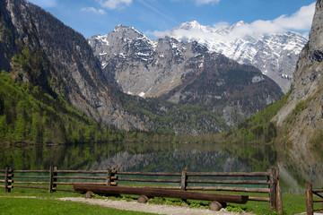 Obersee Berchtesgaden, beautiful mountain lake