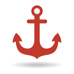 Anchor icon on white background.