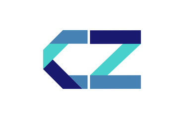 CZ Ribbon Letter Logo