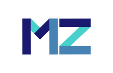 MZ Ribbon Letter Logo