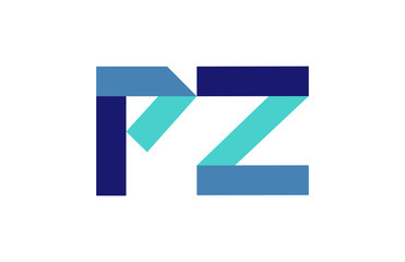PZ Ribbon Letter Logo