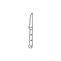 The linear vector icon of a knife.