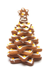 Gingerbread in shape of a Christmas tree