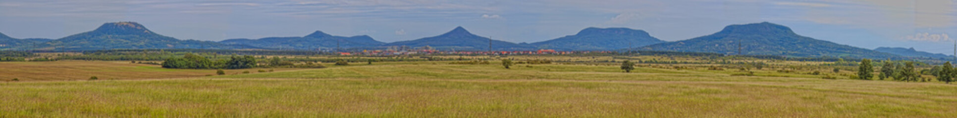 Panoramic landscape from volcanoes in Hungary