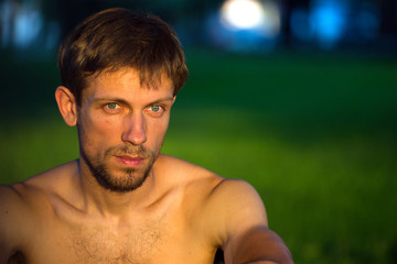 Portrait of a beautiful man