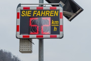 Geschwindigkeitsüberschreitung