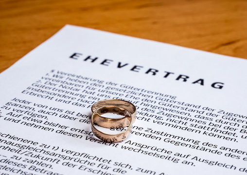 symbolischer Ehevertrag