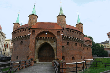 Krakow Barbican medieval outpost, Poland
